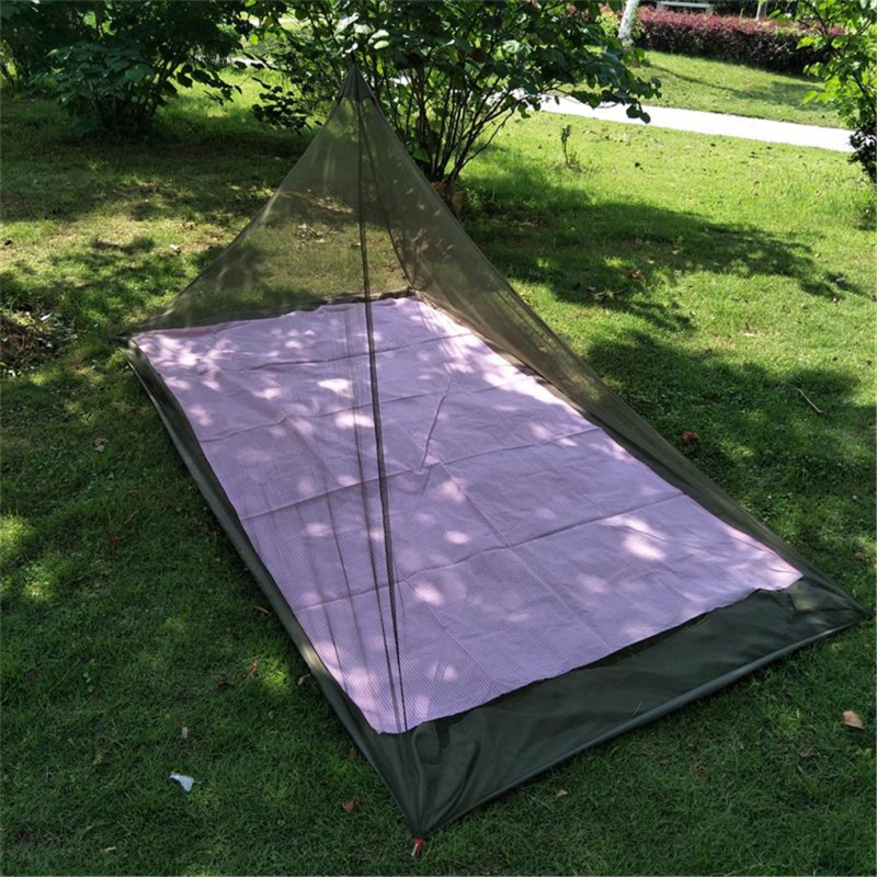 Cheap Goat Tents Single Outdoor Net Tent Triangle Anti insect Camping Bed Curtain Portable Folding Mesh Canopy Camping Home Travel Casual Tent Tents 